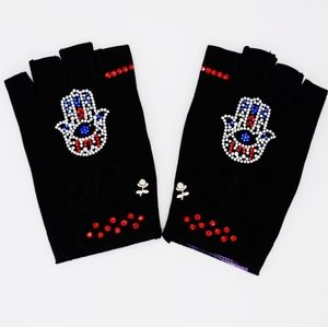 RED HAMSA 🪬 SWAROVSKI EMBELLISHED EXERCISE G